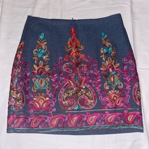 Embroidered Skirt - Multicolor